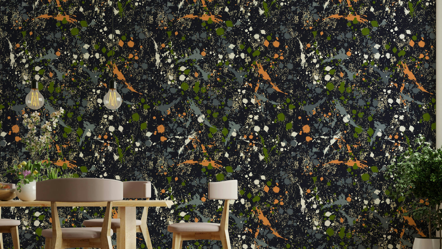 A close-up of the detailed artistic texture in the design.

