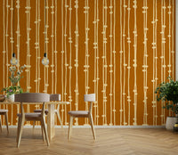 A detail shot of the vibrant terracotta hues in the design.