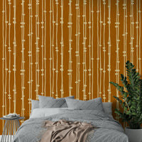 A high-angle view of the wall mural in a large space.