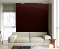 An angled shot of the mural's gentle color palette.