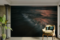 A close-up of the detailed texture in the wave design.