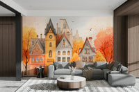A classic watercolor art wallpaper for walls.

