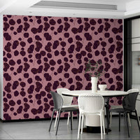 A dramatic jewel tone wallpaper mural that defines a space.

