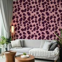 A classic floral wallpaper for walls with pink color.

