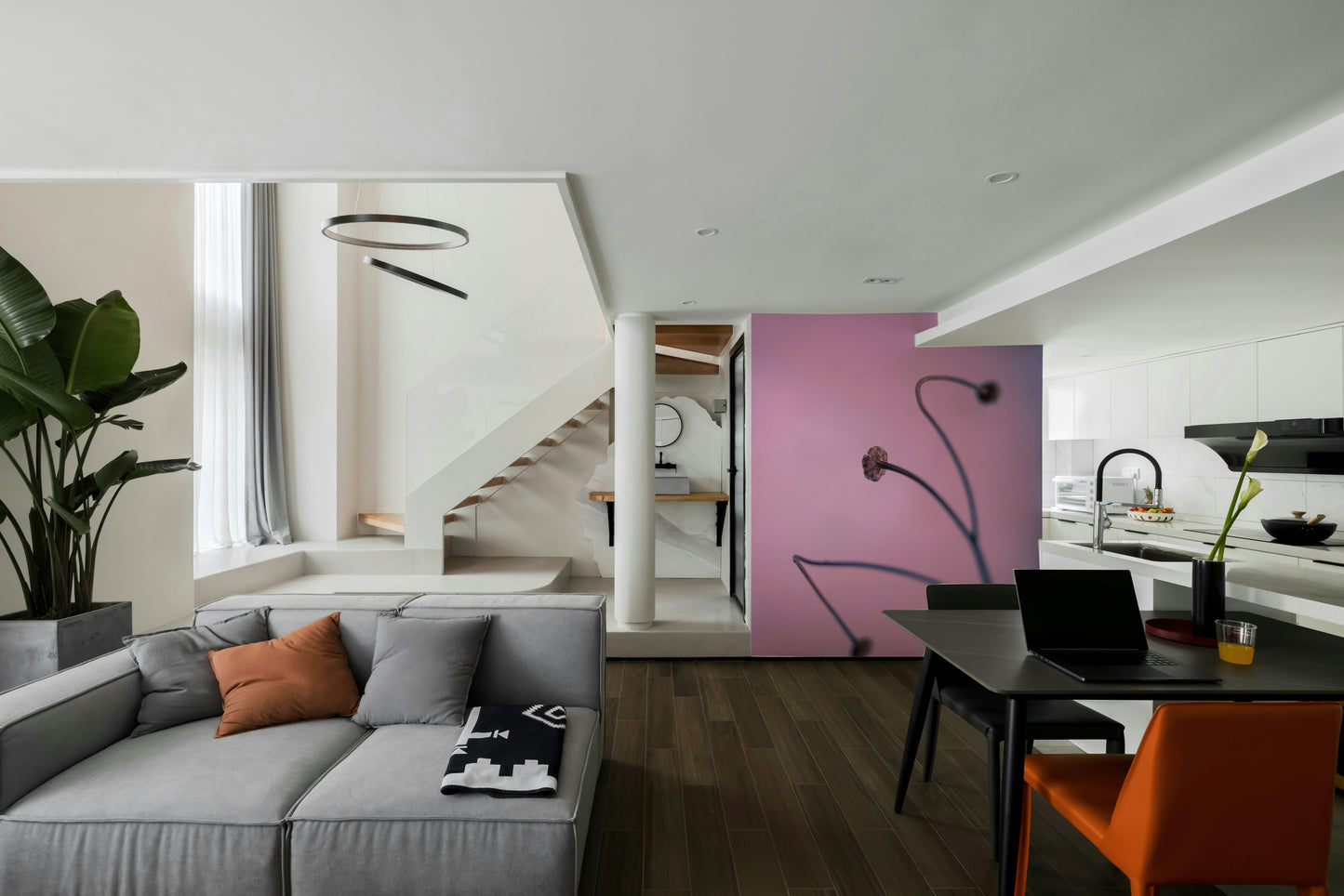 A high-quality art print wall mural with subtle detail.