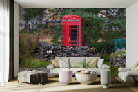 A beautiful historic London wall mural for a living room.

