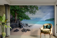 A stunning St Vincent wall mural for a living room.

