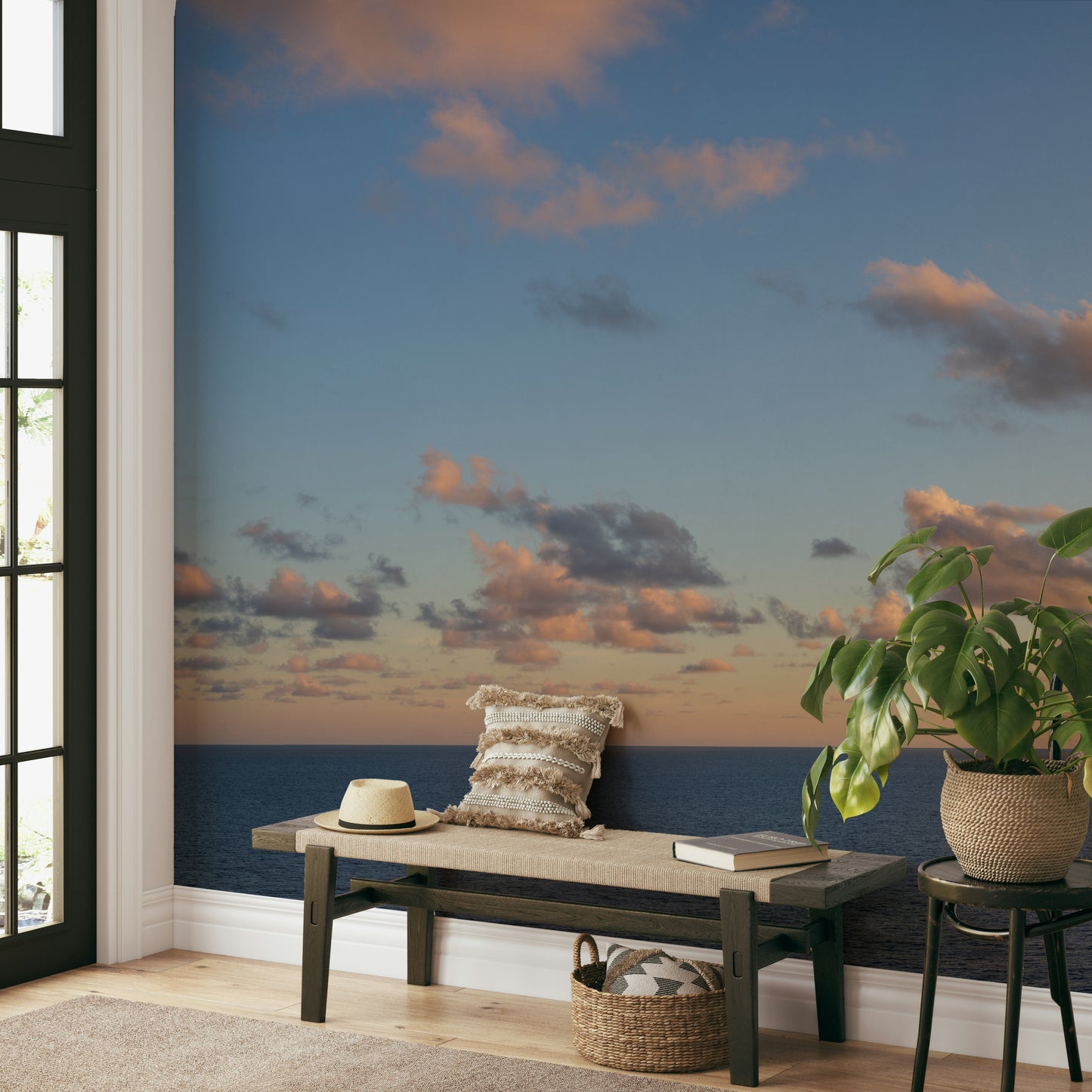 A serene twilight sky wall mural for your decor.

