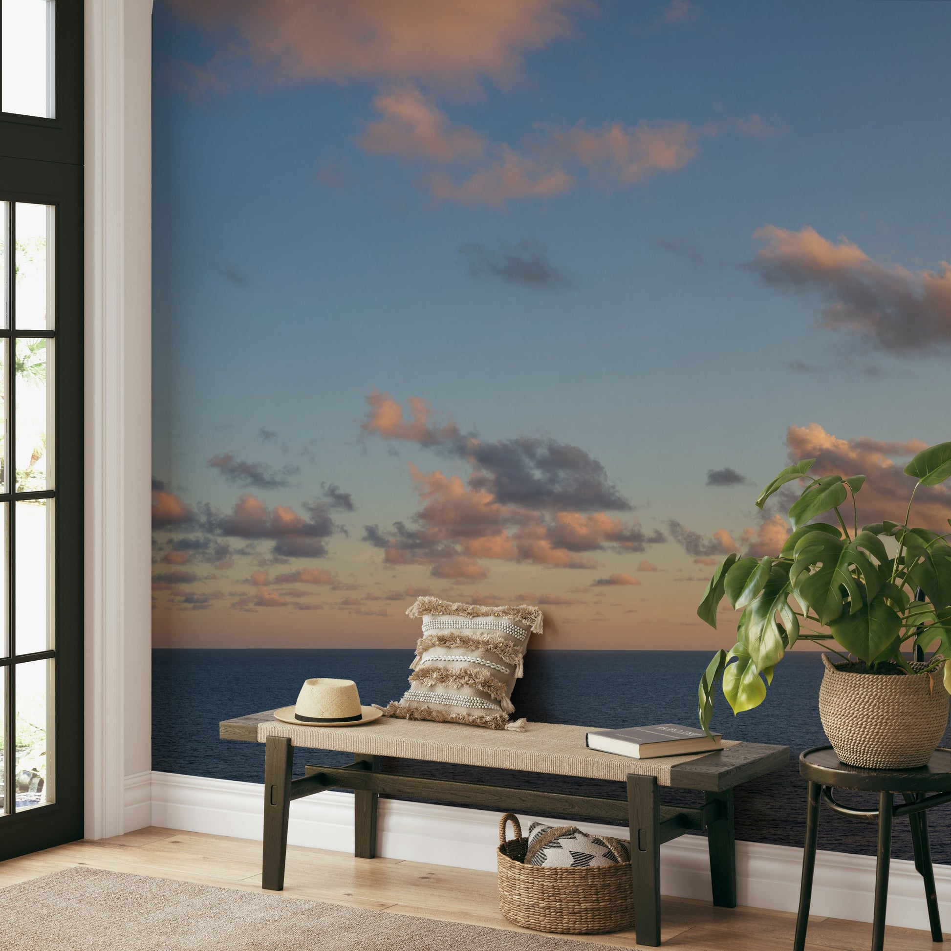 A serene twilight sky wall mural for your decor.

