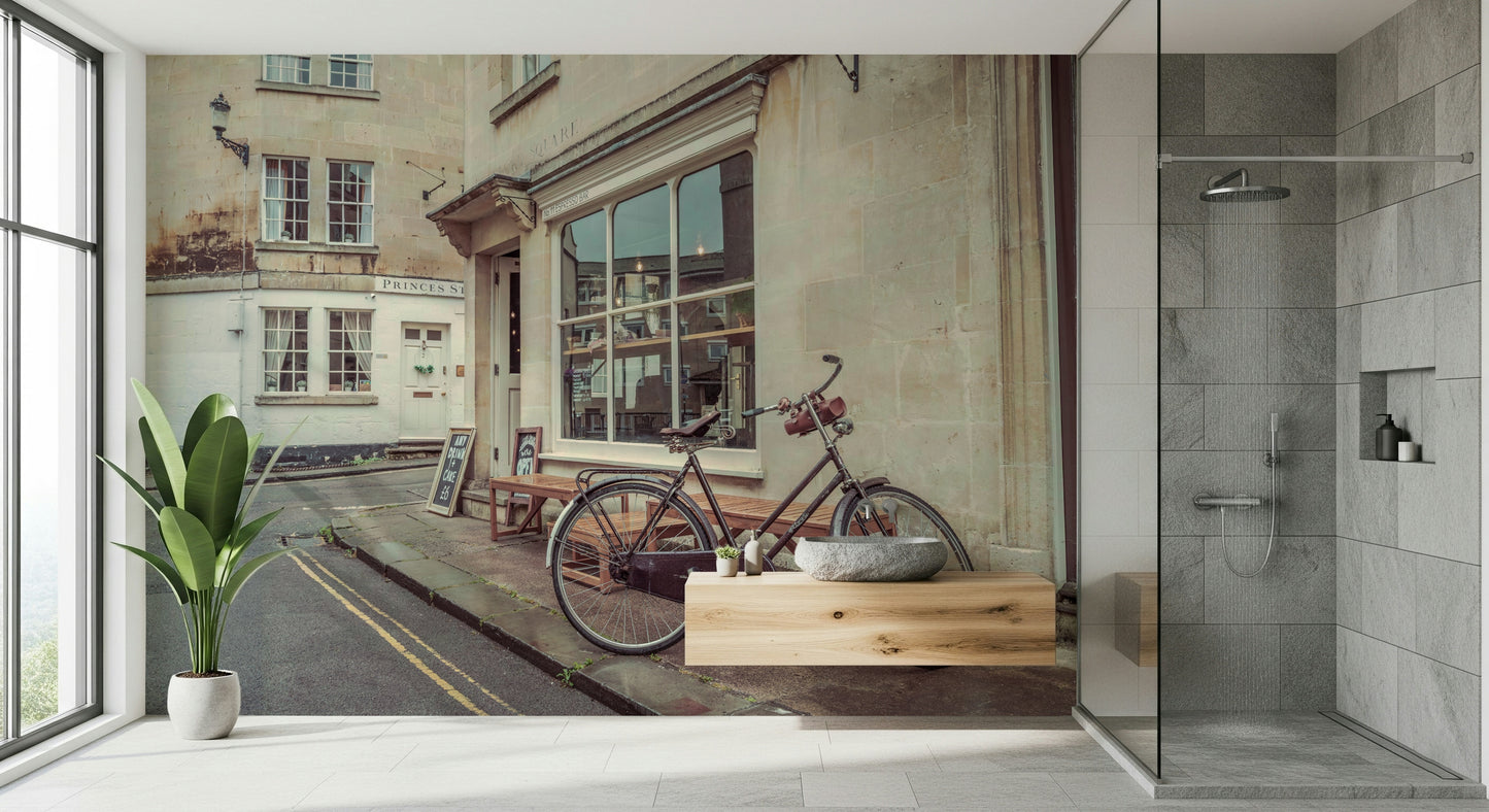 Bath's Bicycle Stroll Wall Mural