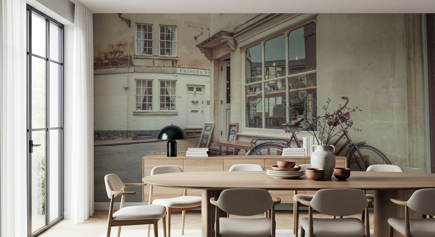 Bath's Bicycle Stroll Wall Mural