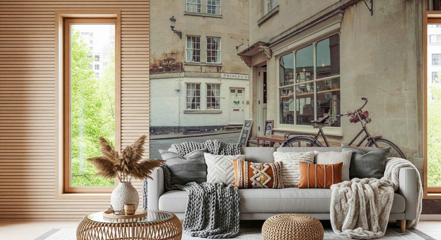 Bath's Bicycle Stroll Wall Mural