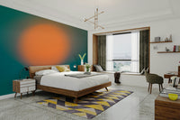 A tranquil abstract design mural on decorative wallpaper.

