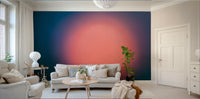 A beautiful minimalist art wall mural for a bedroom.

