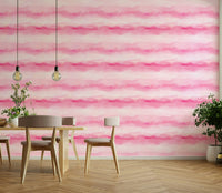 An artistic rosy floral mural for home decor.

