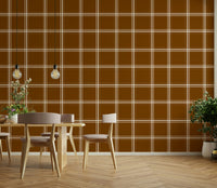 A close-up of the detailed texture in the plaid design.

