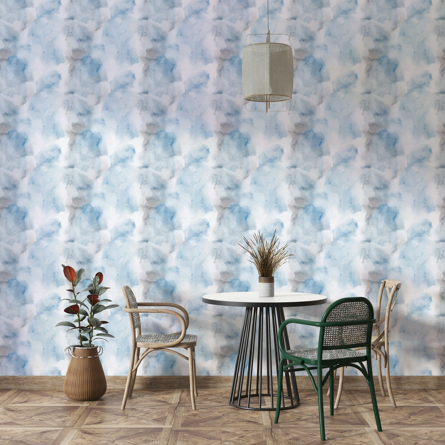 A close-up of the detailed texture in the wave design.

