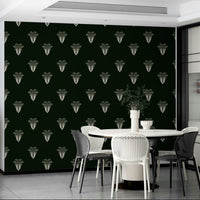 A classic botanical wallpaper for walls with a moody theme.

