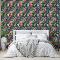 A classic night bloom wallpaper for walls with a moody theme.

