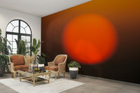 A calming abstract design wallpaper mural that defines a space.

