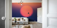 A serene celestial light wall mural for your decor.

