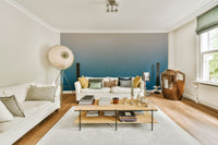 A serene salt crystal shore wall mural for your decor.



