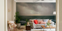 A beautiful subtle texture wall mural for a living room.

