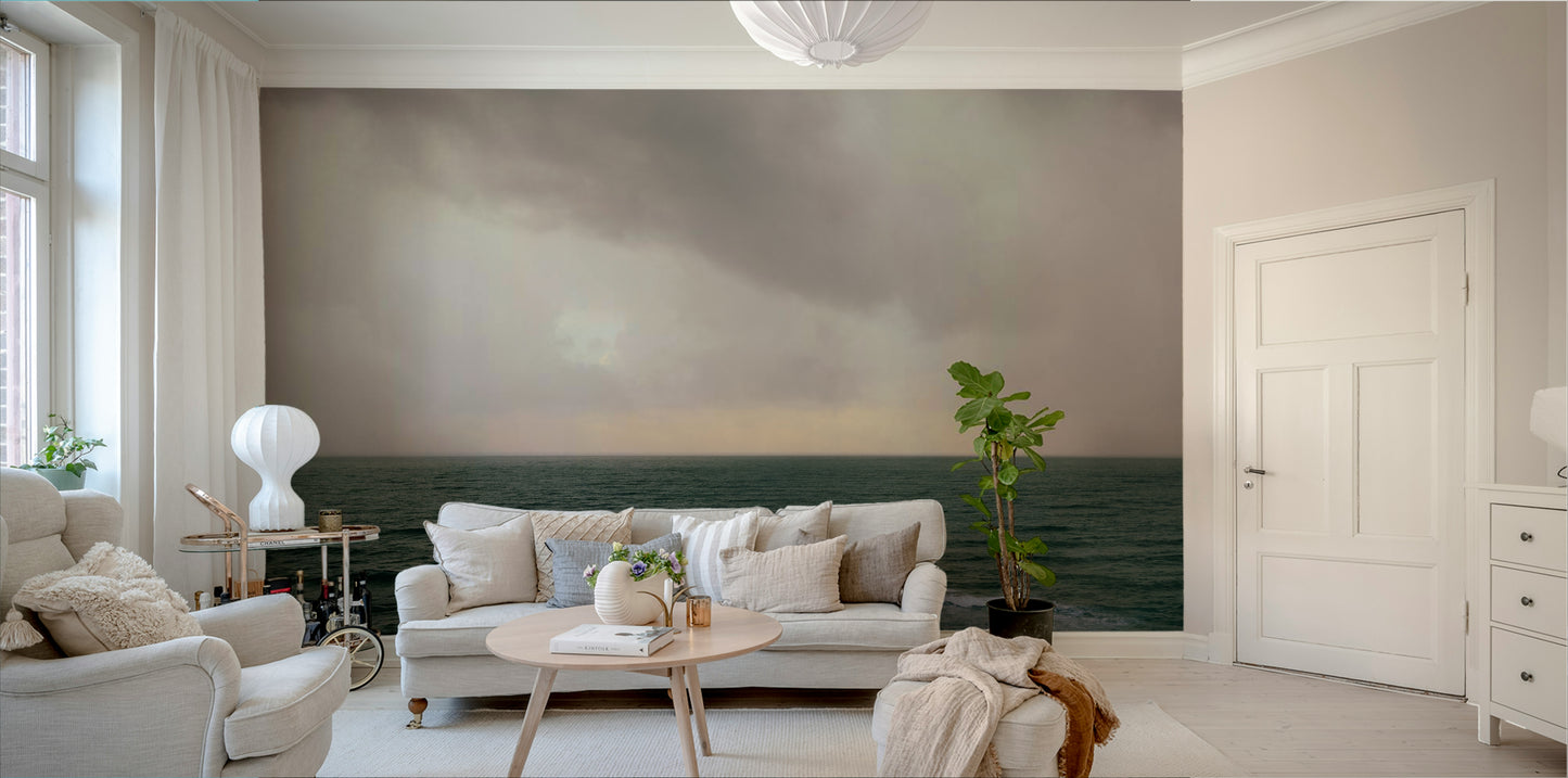 A serene artistic design wall mural for contemporary decor.


