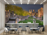 A beautiful rustic stone wallpaper mural for a classic room.

