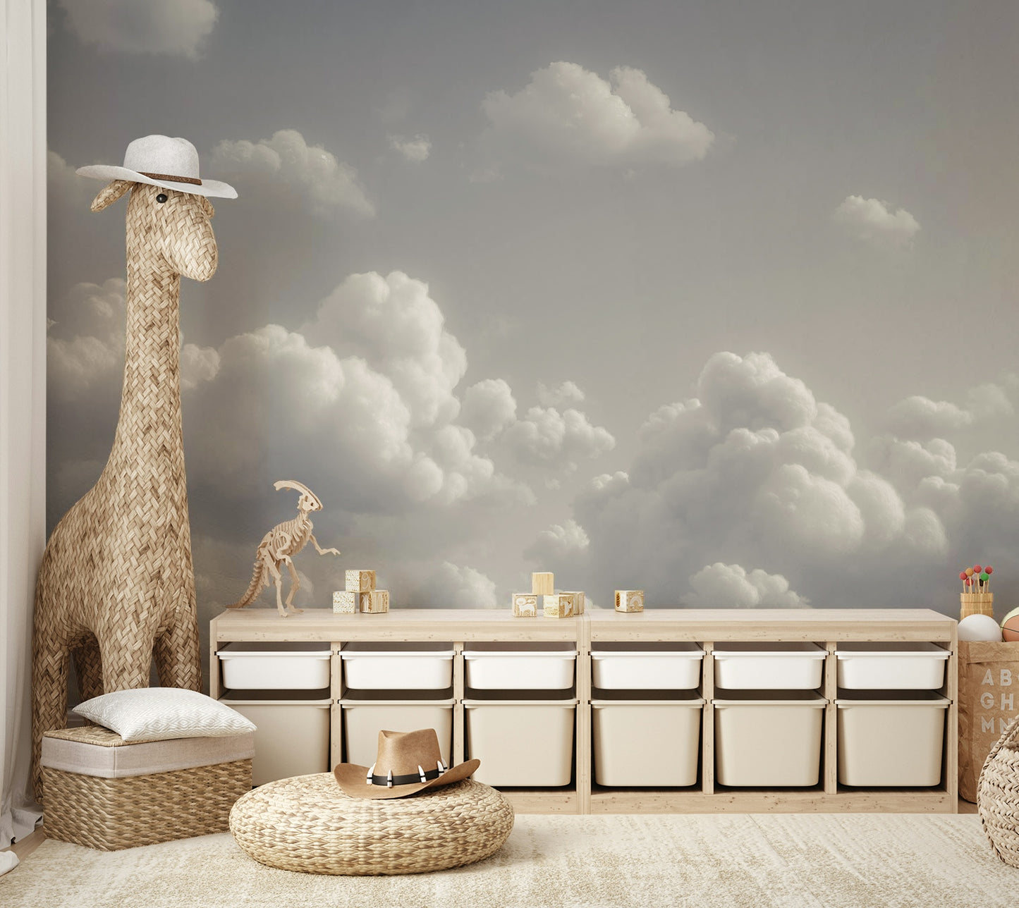 Dreamy Cloud Dancer Wall Mural