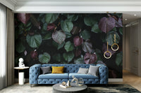 A contemplative frosty branch wallpaper mural for a feature wall.

