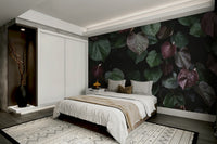 An artistic frozen nature mural for home decor.

