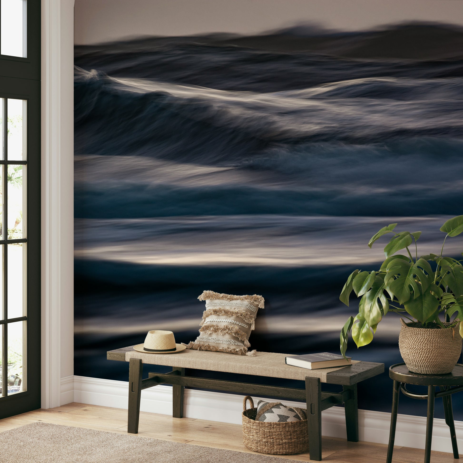 A serene ocean motion wall mural for your decor.

