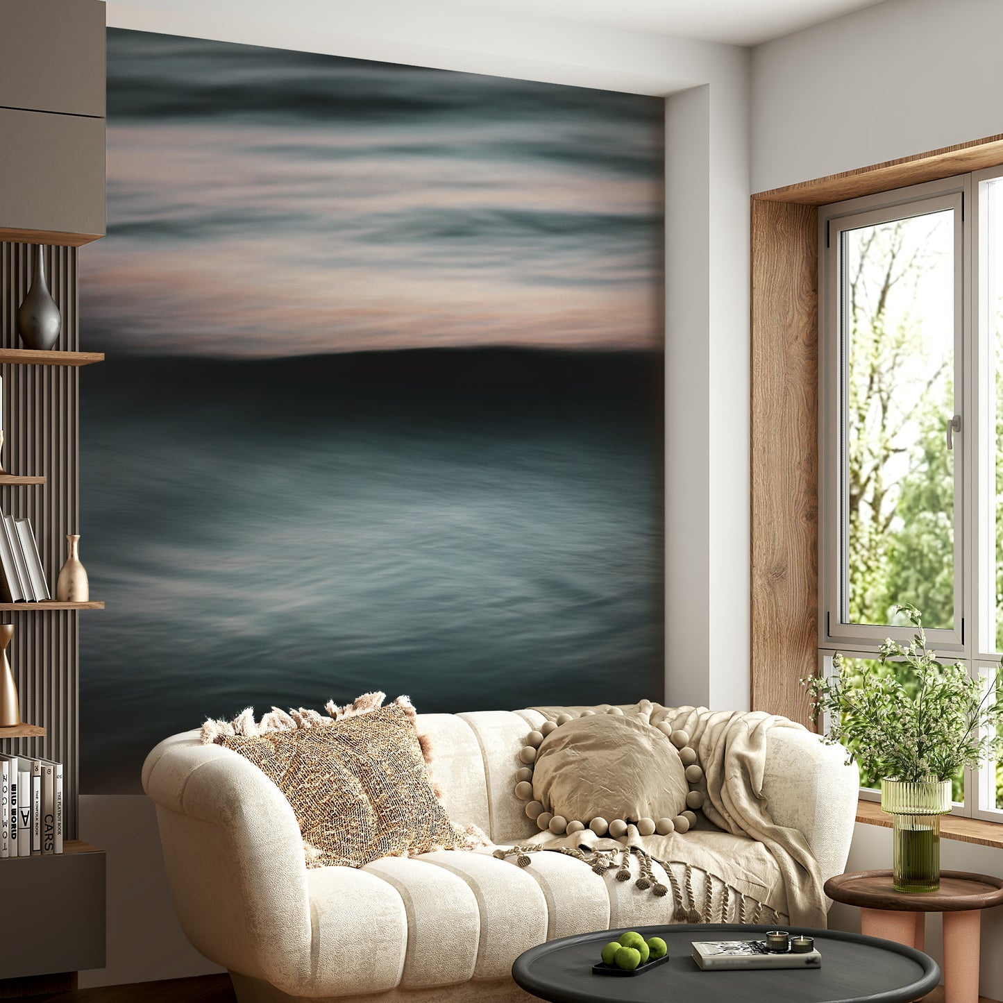 A classic wave design wallpaper for walls.

