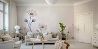 An artistic nature inspired mural for home decor.


