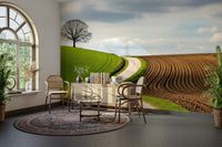 An artistic nature inspired mural for home decor.

