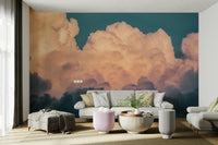 A classic cloud design wallpaper for walls.

