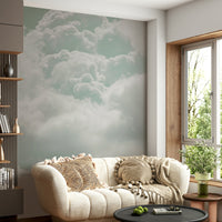 An artistic nature inspired mural for home decor.

