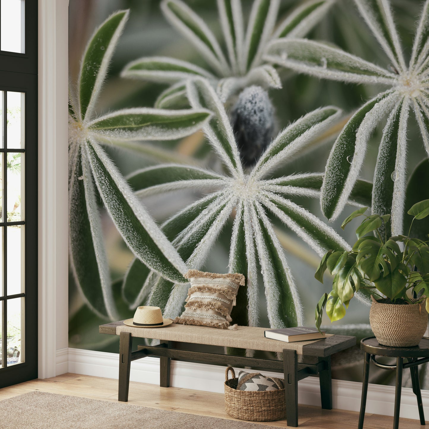 A contemplative flower field wallpaper mural for a feature wall.

