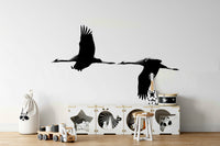 A tranquil bird design wall mural for your decor.

