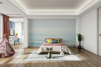 A classic winter scene wallpaper for walls with a coastal theme.

