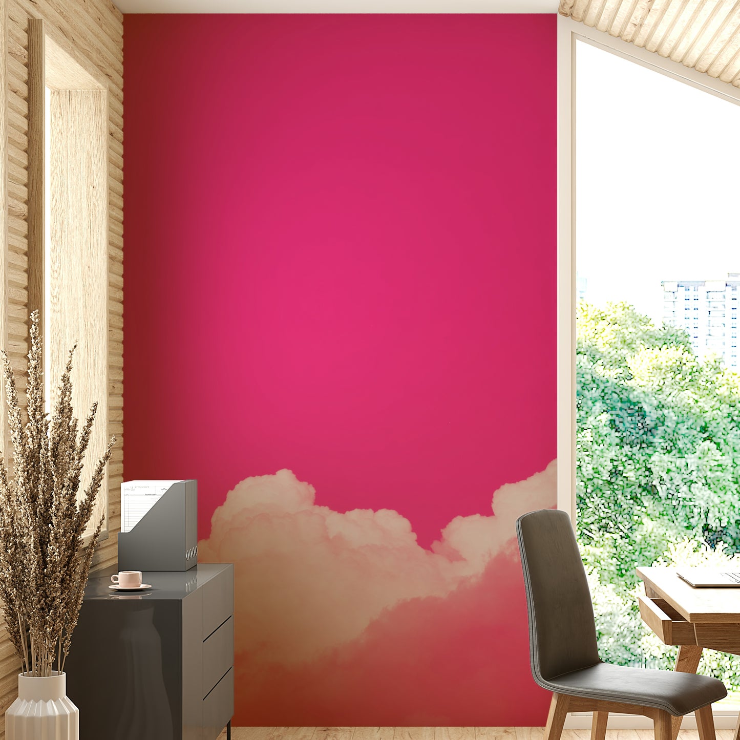 A classic cloud design wallpaper for walls.

