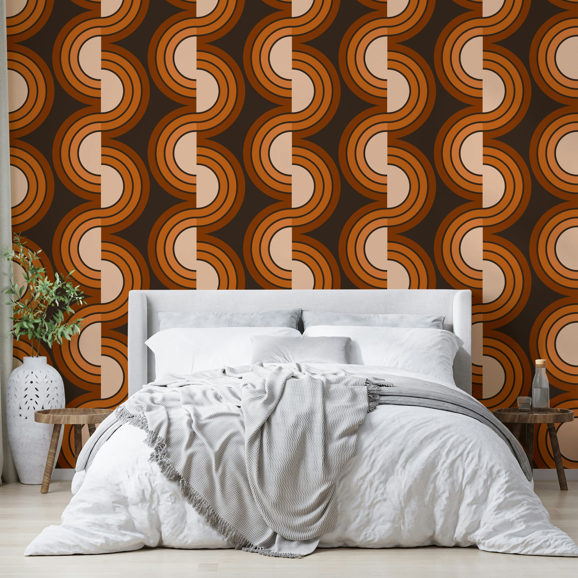 A classic geometric wallpaper for walls.

