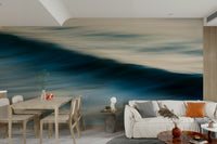 An artistic nature seascape mural for home decor.

