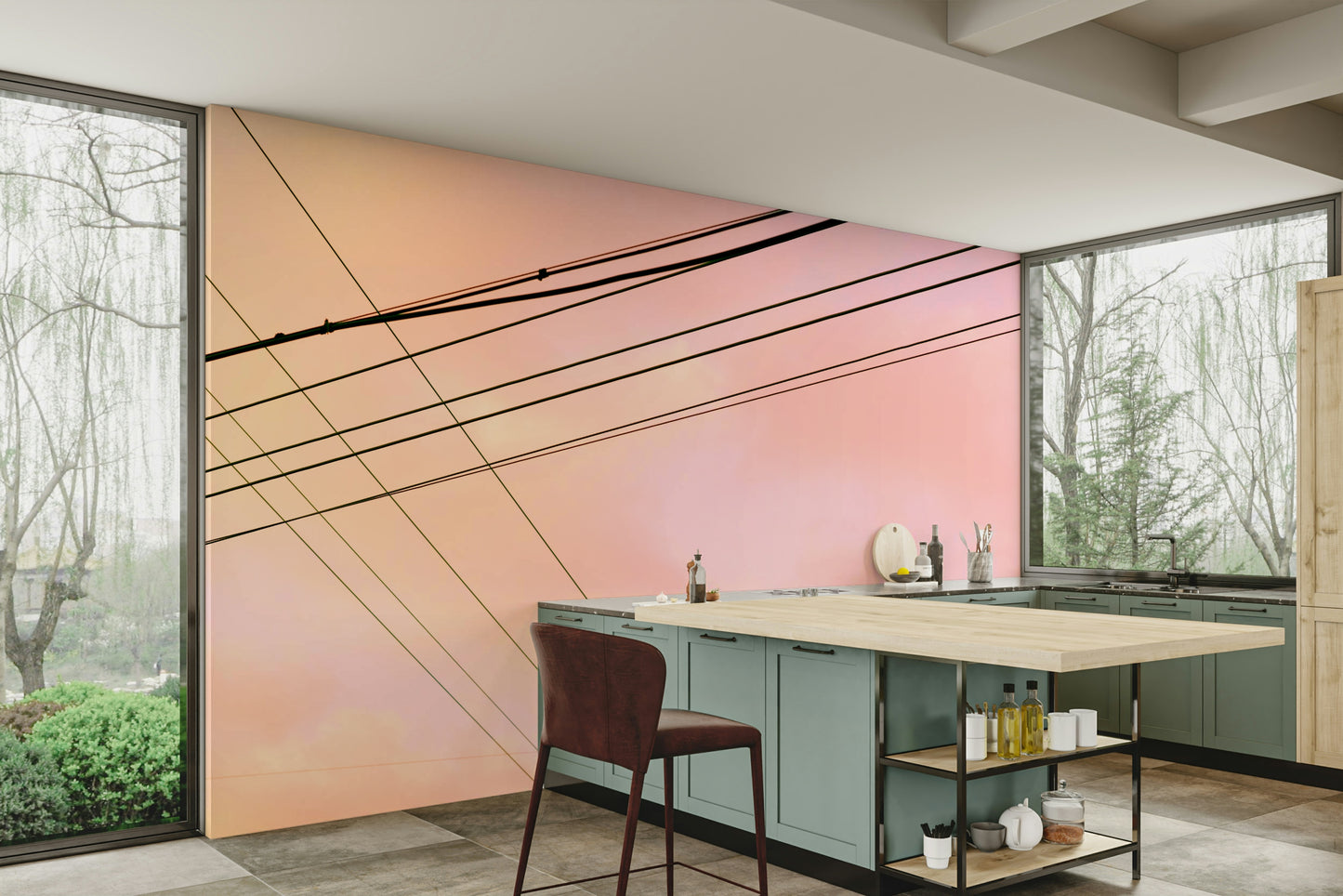 A classic abstract art wallpaper for walls.

