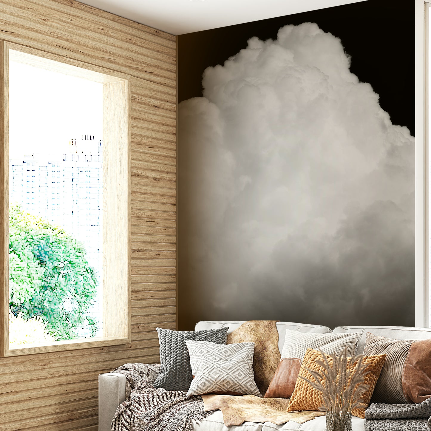 Black Clouds III Wall Mural