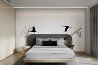 An artistic nature inspired mural for home decor.

