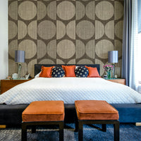 A serene brown geometric wall mural for your decor.

