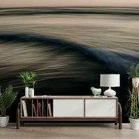An artistic nature seascape mural for home decor.

