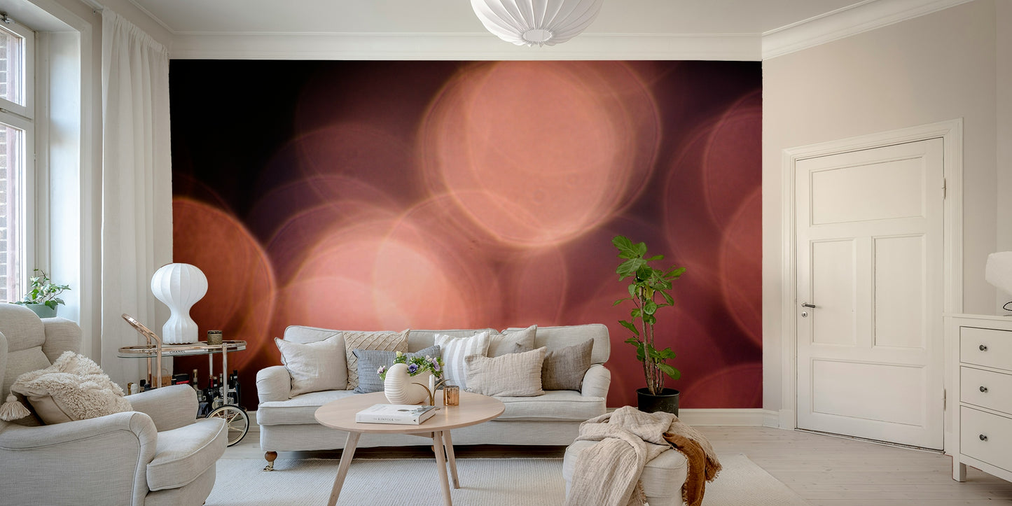 A calming water movement wallpaper mural that defines a space.

